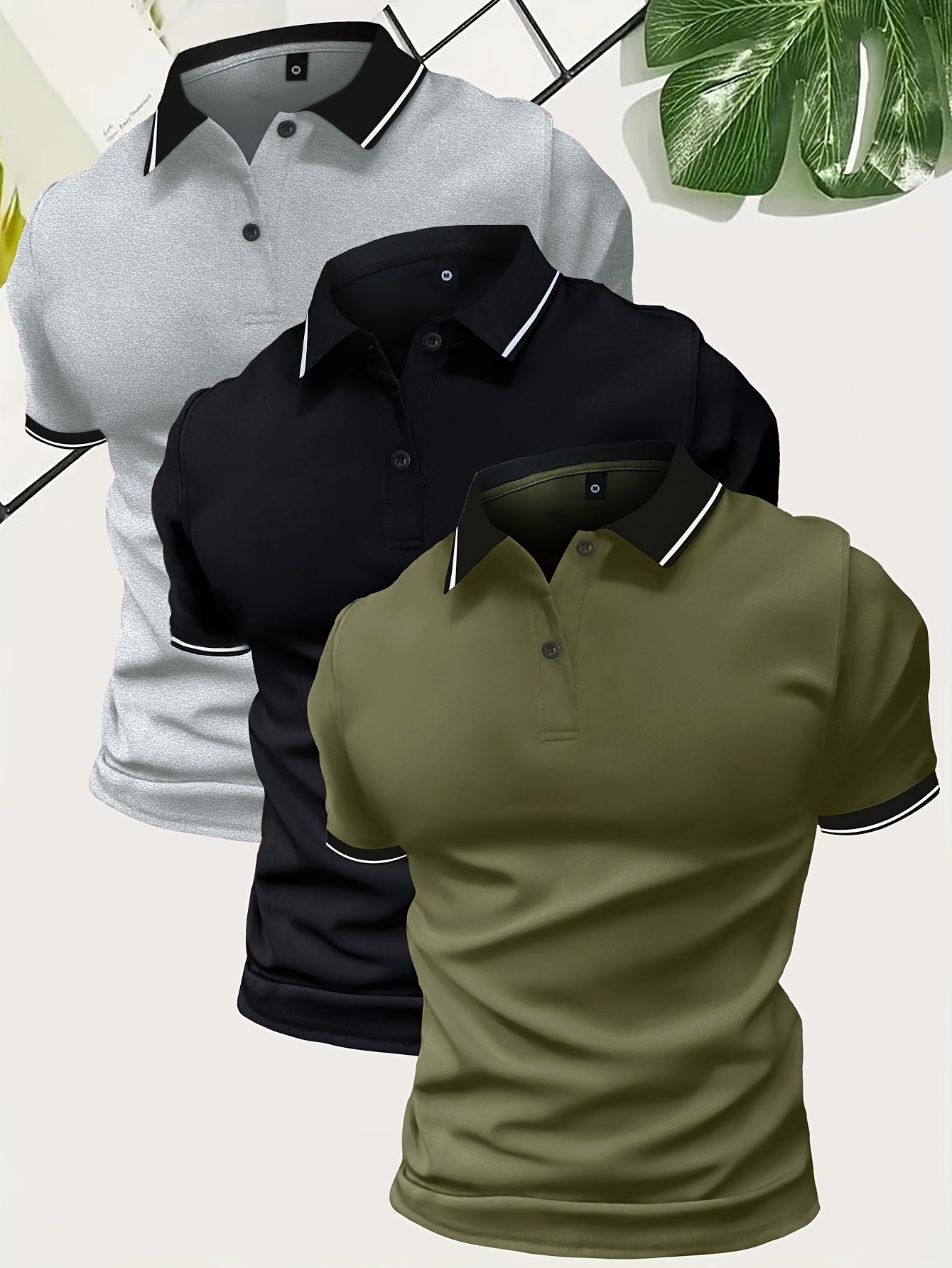 Camisa Polo Combo Tríplice 3 Peças por Camisa Polo Combo Tríplice 3 Peças - Altair & Lane