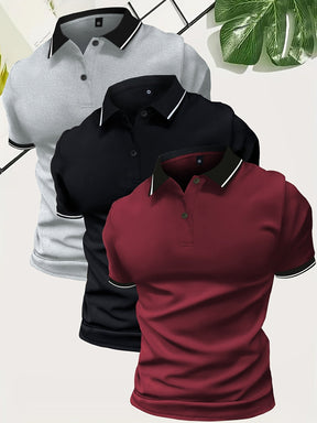 Camisa Polo Combo Tríplice 3 Peças por Camisa Polo Combo Tríplice 3 Peças - Altair & Lane